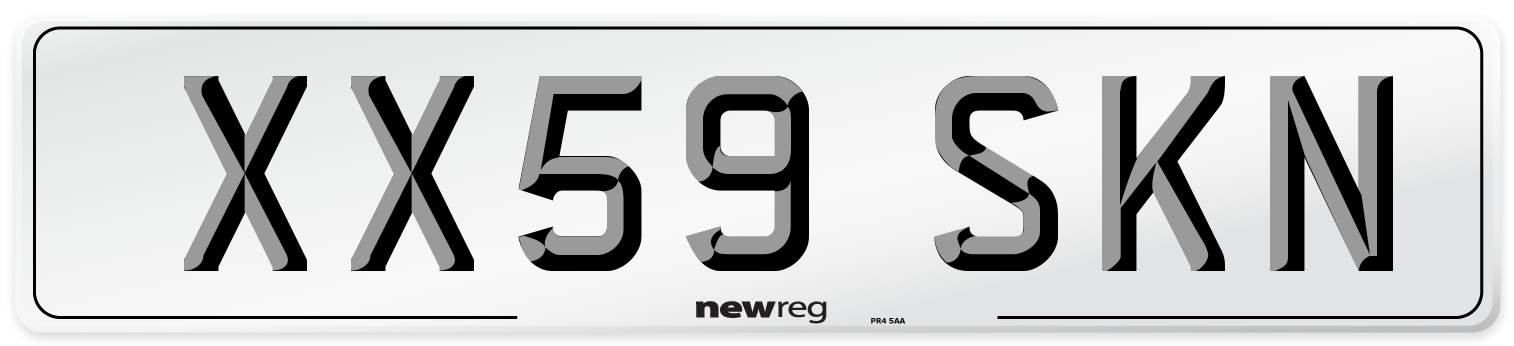 XX59 SKN Number Plate from New Reg